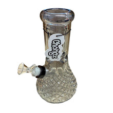 Load image into Gallery viewer, Chongz 20cm Smoked Cut Glass Beaker Waterpipe
