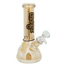 Load image into Gallery viewer, Chongz Glass 20cm “D-Lux” Glossy Gold Ice Bong
