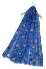 Load image into Gallery viewer, Cats &amp; Kittens Print Scarf - BLUE
