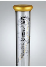Load image into Gallery viewer, Black Leaf GTI Series Golden Dragon Glass Ice Bong + Pre-Cooler
