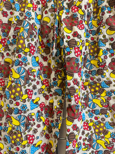 Natural Mushroom print Harem Trousers