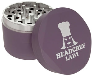 Headchef HEXCELLENCE Lady Silk Touch 55mm 4 part Grinder - Tulip Purple