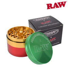 Load image into Gallery viewer, RAW x Hammercraft Medium 55mm 4part RASTA Grinder
