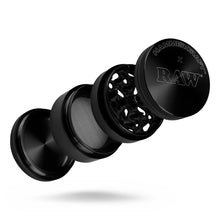 Load image into Gallery viewer, RAW x Hammercraft Medium 55mm 4part BLACK Grinder
