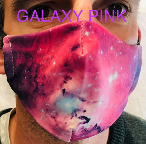 Pink Galaxy Face Mask (Childrens)