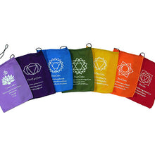 Load image into Gallery viewer, Chakra Symbol Square Rainbow Bunting
