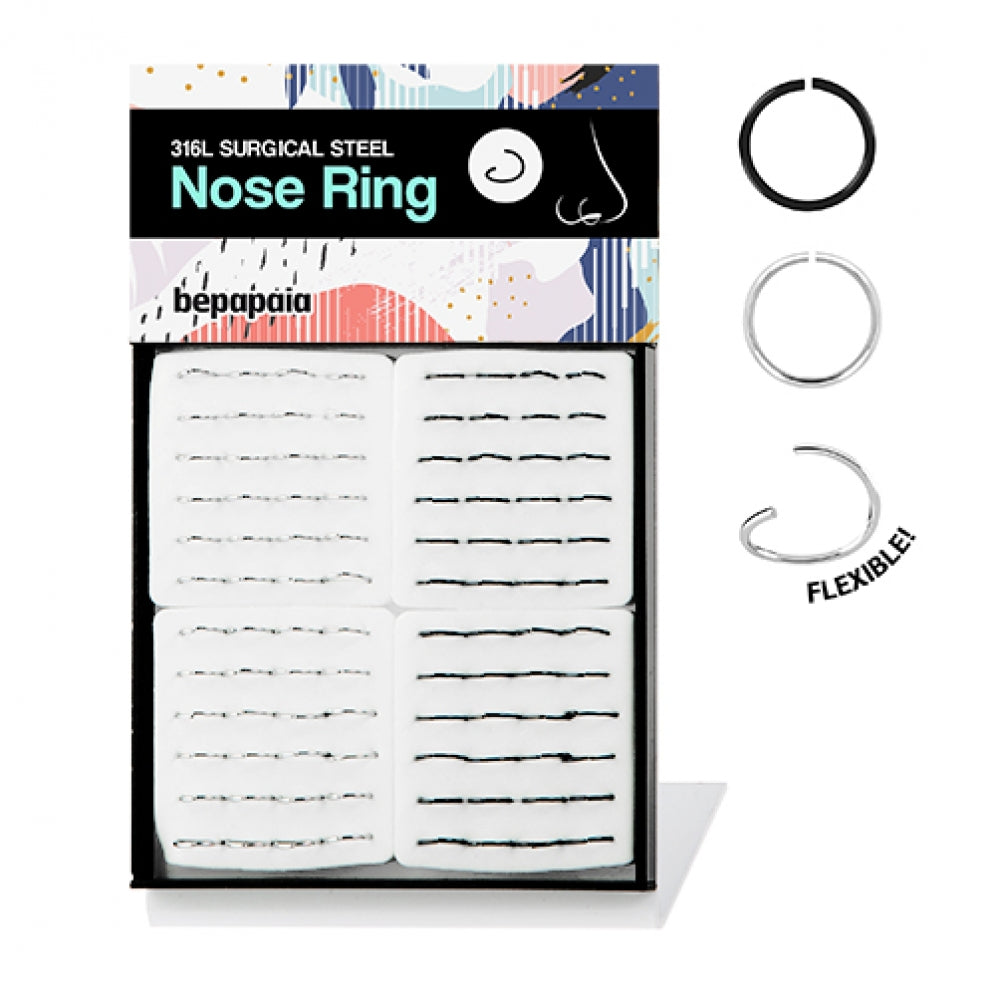 Stainless Steel Flexible Clip on Nose Ring