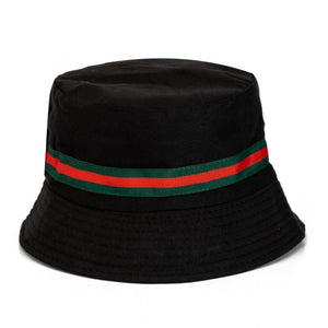 Black with Green & Red Stripe