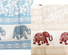 Load image into Gallery viewer, White Base Elephant Throw/Bedspread
