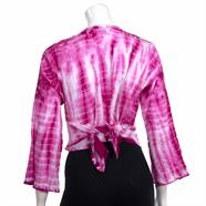 Load image into Gallery viewer, Crepe Cotton Wrap Top - Pink
