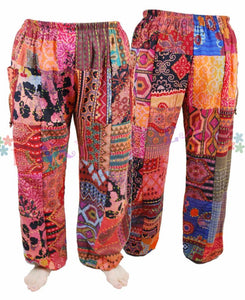 Patchwork Heavy Cotton Trousers