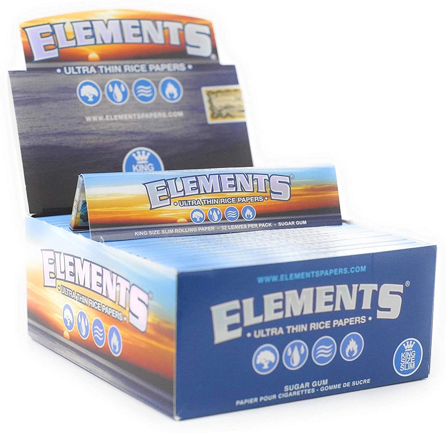 Elements Ultra Thin King Size SLIM Rice Papers