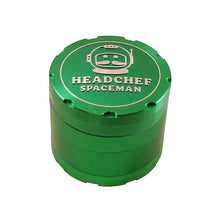 Load image into Gallery viewer, HEADCHEF SPACEMAN 4 Part Grinder - 55mm - GREEN
