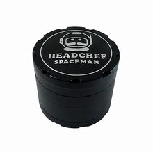 Load image into Gallery viewer, HEADCHEF SPACEMAN 4 Part Grinder - 55mm - BLACK
