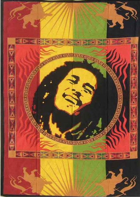 Bob Marley Smiling Single Bedspread