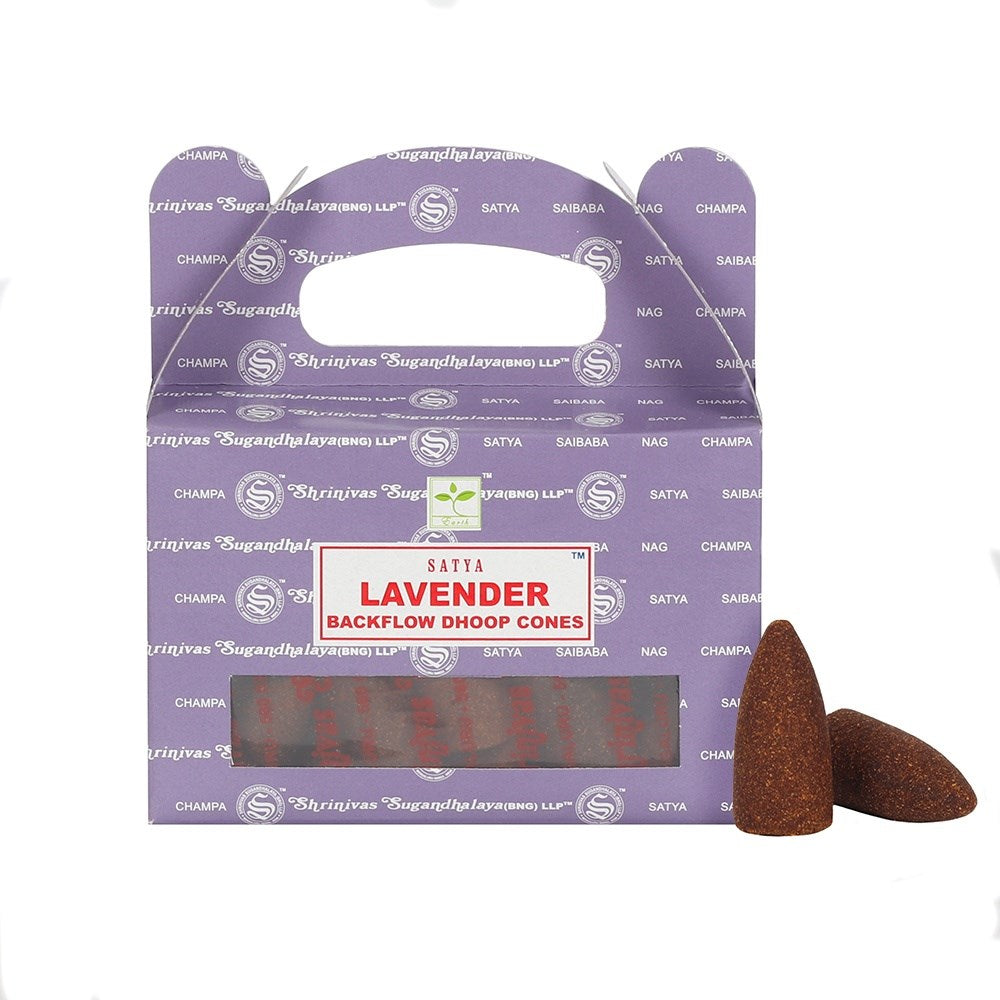 SATYA LAVENDER BACKFLOW DHOOP CONES