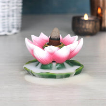 Load image into Gallery viewer, COLOURED LOTUS BACKFLOW INCENSE BURNER

