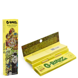 G-ROLLZ Banksy's Graffiti - Bamboo Unbleached - 50 KS Papers + Tips