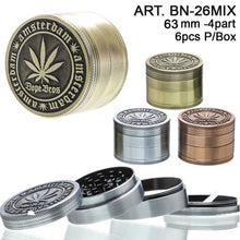 Load image into Gallery viewer, Dope Bros 63mm 4 Part Grinder – 3 COLOURS
