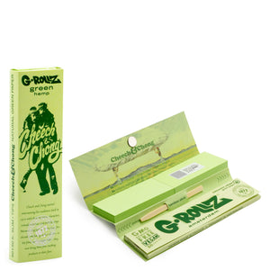 G-ROLLZ Cheech & Chong- Organic Green Hemp - 50 KS Papers + Tips