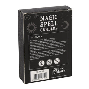PACK OF 12 BLACK 'PROTECTION' SPELL CANDLES