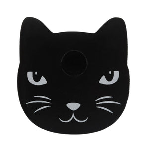 BLACK CAT SPELL CANDLE HOLDER