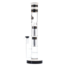 Load image into Gallery viewer, Grace Glass Tower Black Barrel Tree Arm Perc Bong - 45cm
