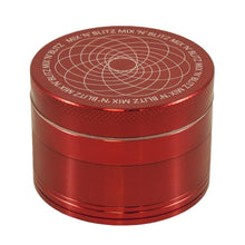 Load image into Gallery viewer, MIX N BLITZ 50mm 4 Part Grinder - RED
