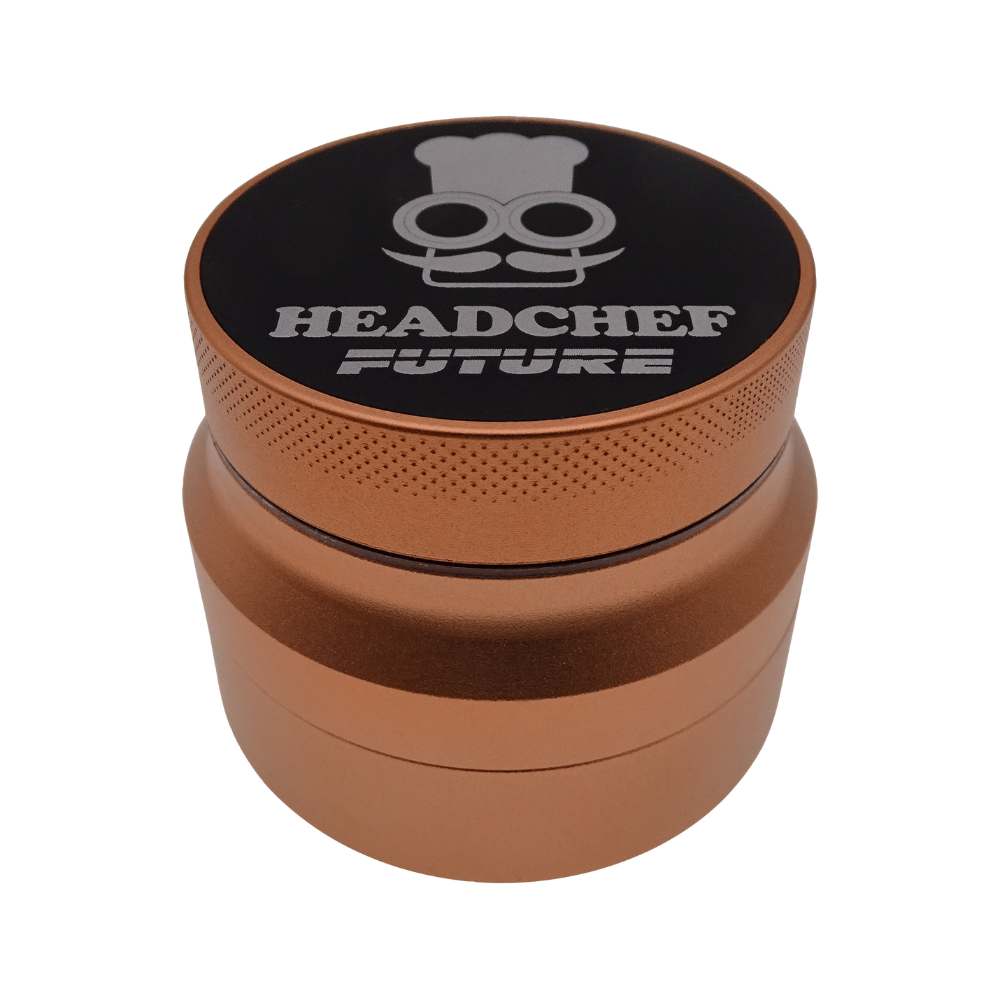 HEAD CHEF FUTURE 55MM 4 PIECE GRINDER – ORANGE
