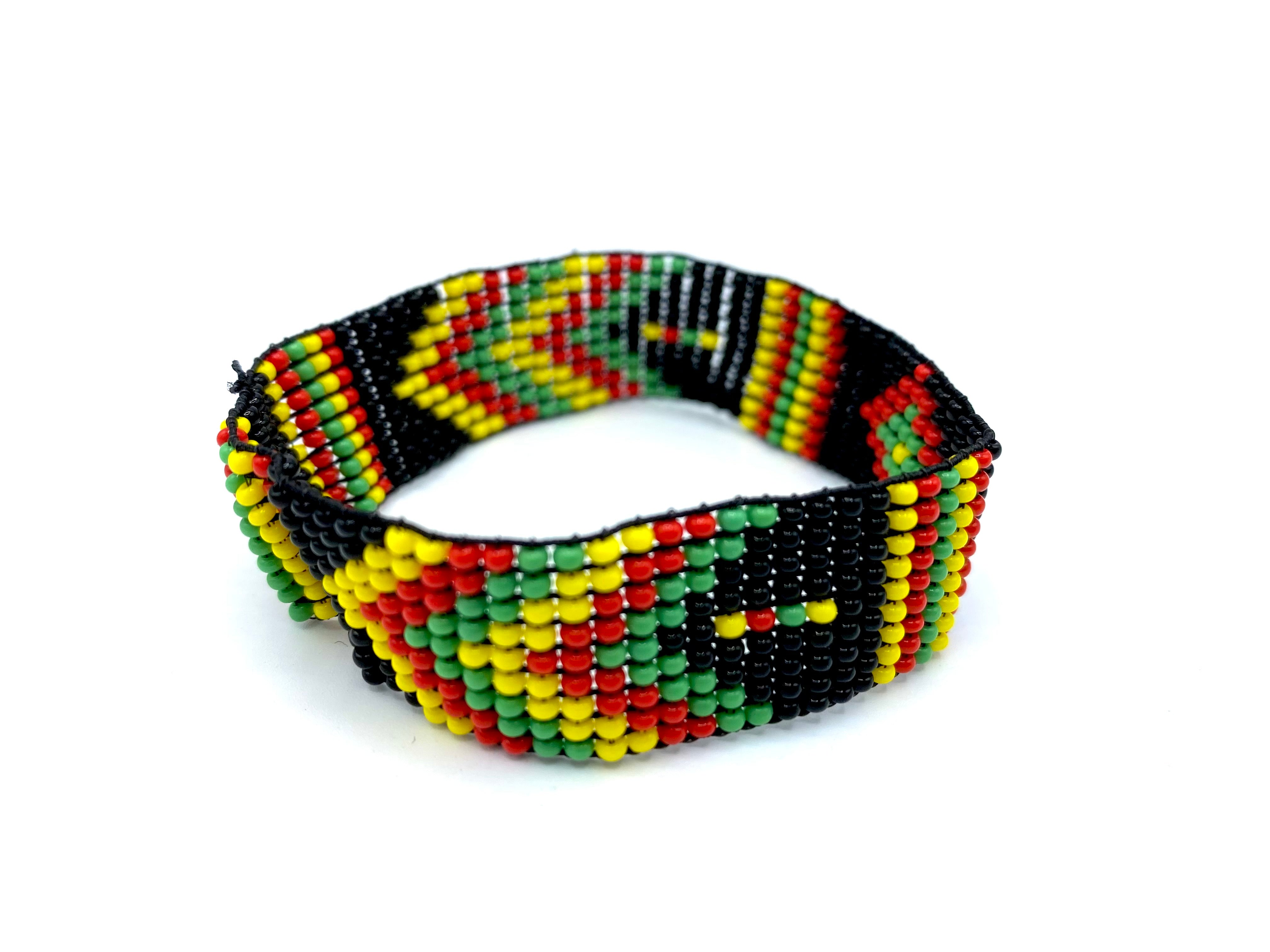Rasta Colored Wooden Beads African Bracelet  African bracelets African beaded  bracelets Beaded bracelets
