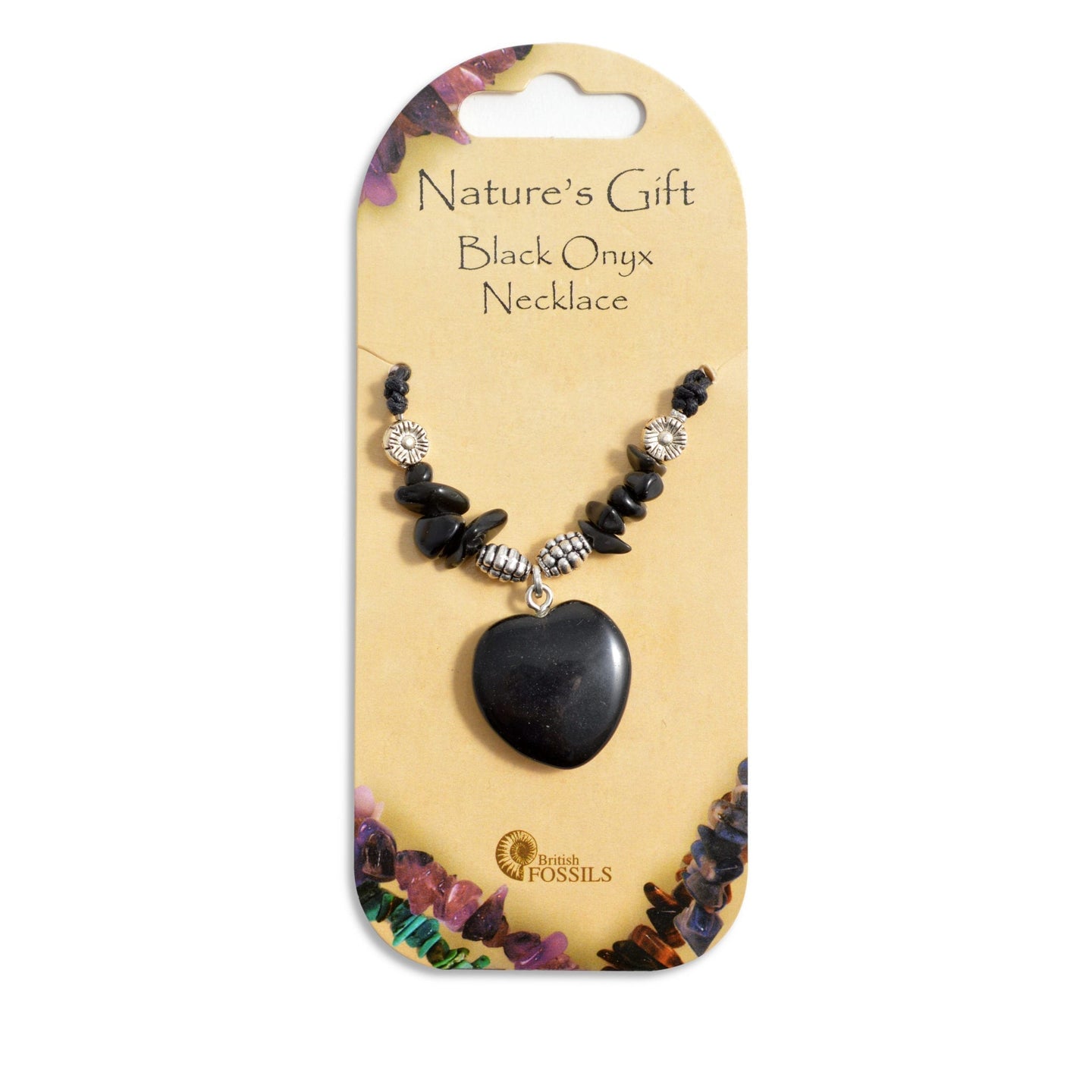 NATURE’S GIFT BLACK ONYX HEART NECKLACE