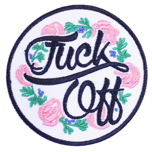 FUCK OFF FLORAL PATCH