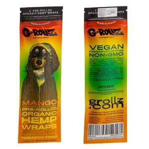 G-ROLLZ Mango Flavoured Pre-Rolled Hemp Wraps  – Reggae