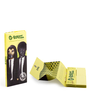G-ROLLZ 'Kung Fu Dogs' Bamboo Unbleached - 50 KS Papers + Tips & Tray