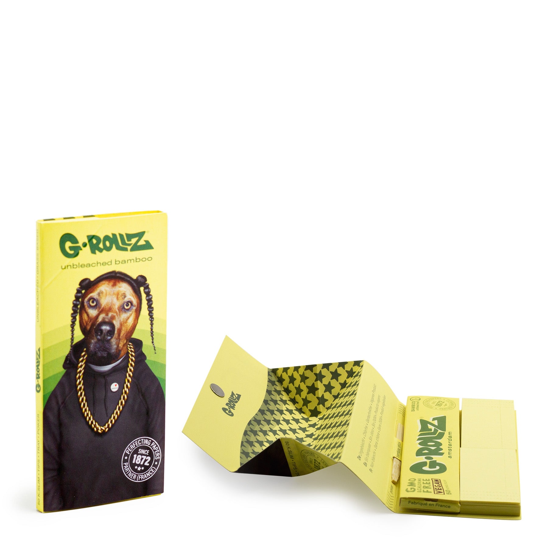 G-ROLLZ 'Reggae Rap' - Bamboo Unbleached - 50 KS Papers +