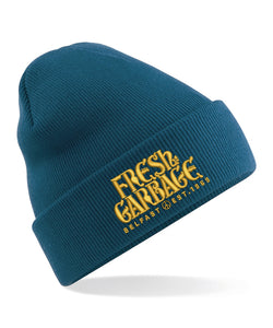 The FRESH GARBAGE Embroidered Beanie Hat - 14 COLOURS to choose from !