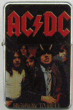 Load image into Gallery viewer, Polished Chrome ACDC – Zippo Style
