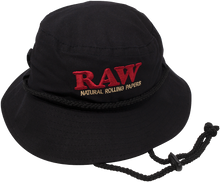 Load image into Gallery viewer, RAW Smokerman Bucket Hat - BLACK
