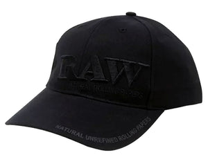 RAW POKER CAP - BLACK LOGO