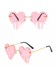 Broken Heart Pink Sunglasses