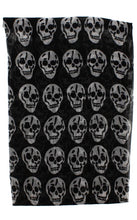 Load image into Gallery viewer, Skull Print Scarf - BLACK
