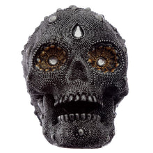 Load image into Gallery viewer, Silver Beaded Skull Head Medium
