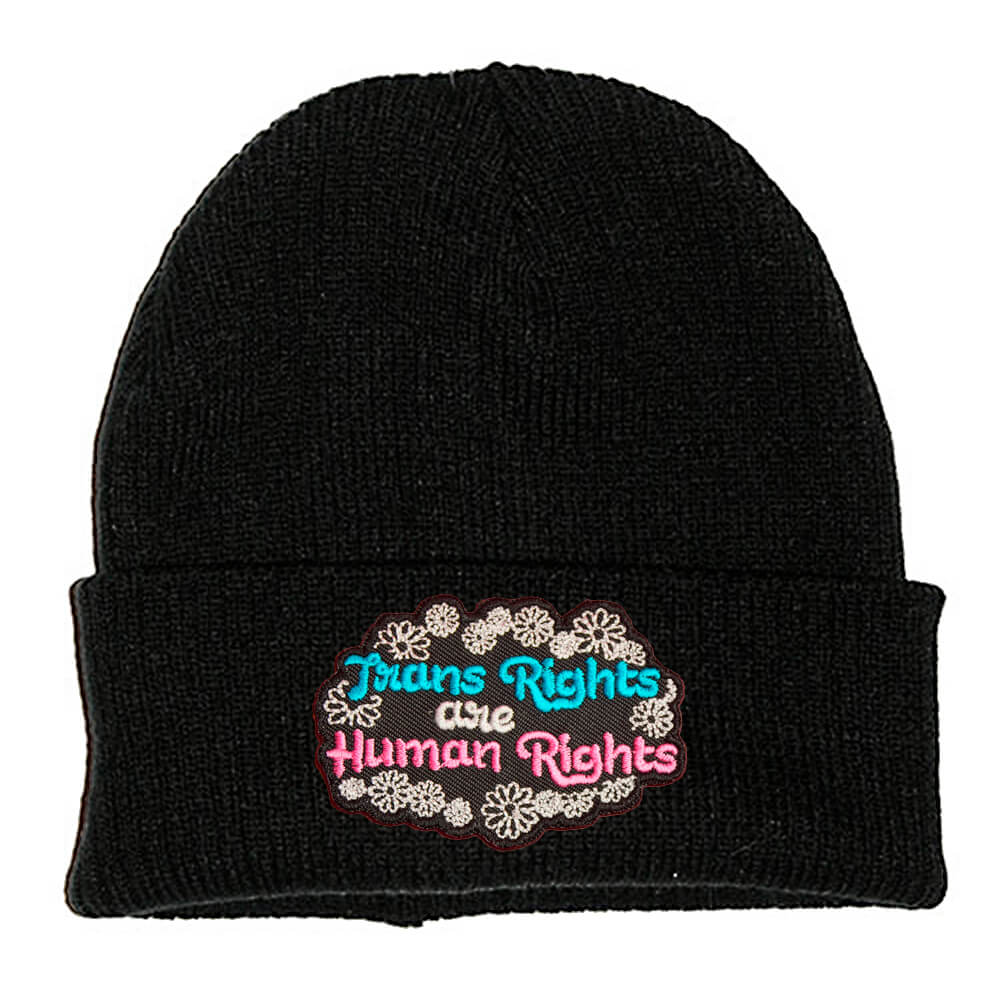 TRANS RIGHTS ARE HUMAN RIGHTS BEANIE