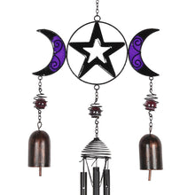 Load image into Gallery viewer, TRIPLE MOON WINDCHIME WITH BELLS
