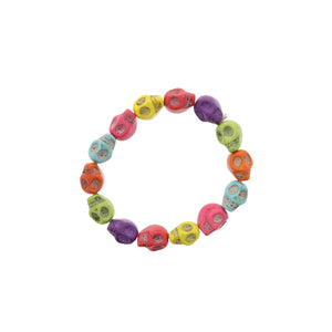 Multi Coloured Skull Bracelet