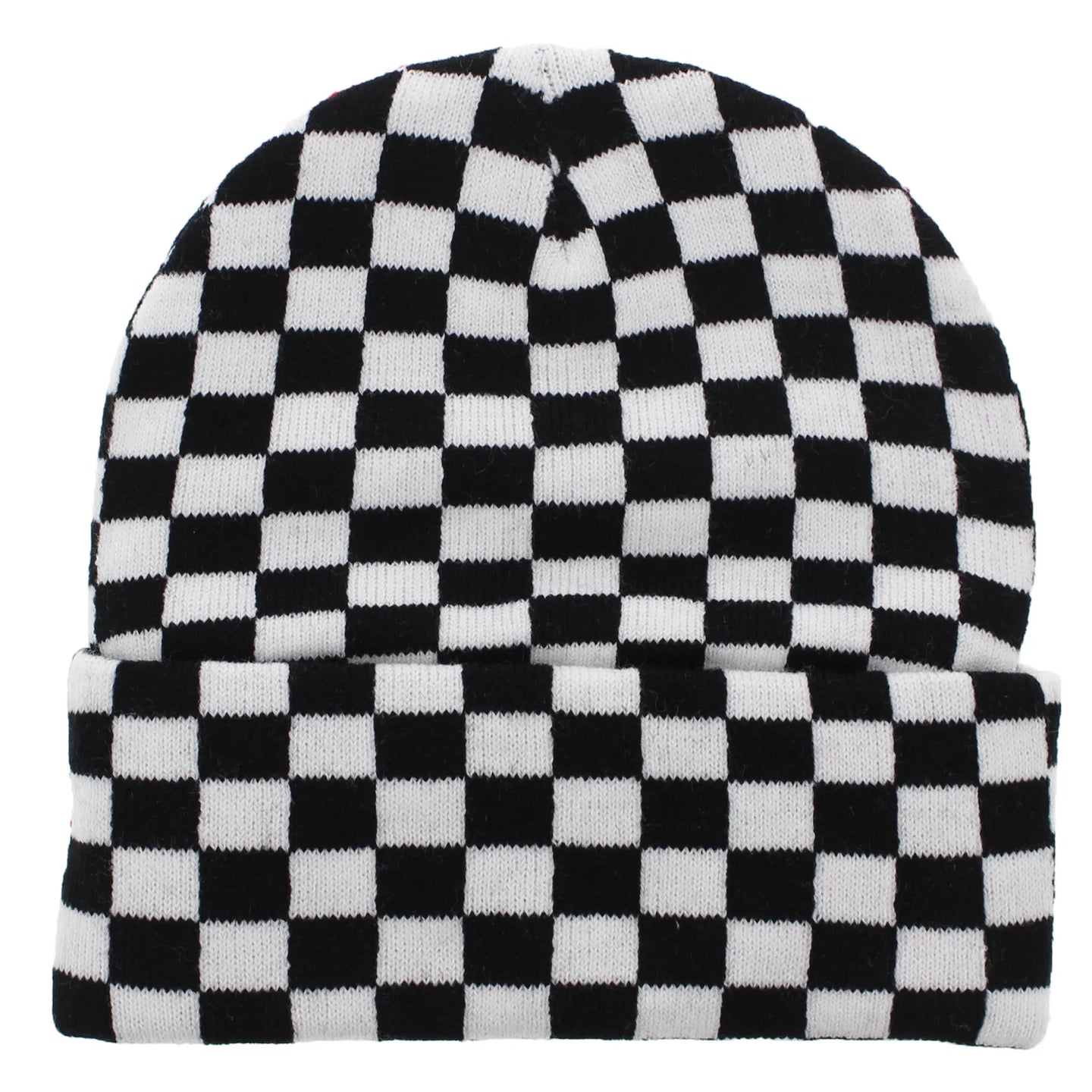 Black & White Checkered Beanie