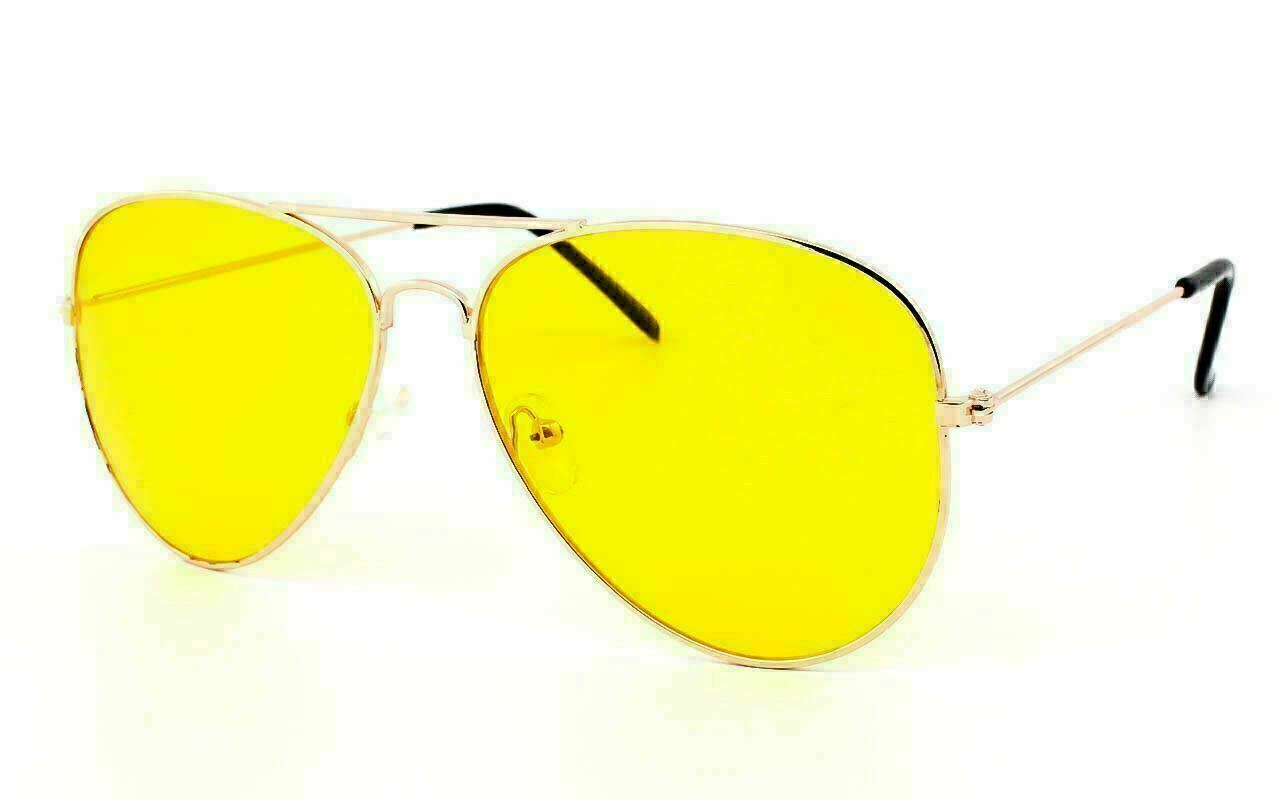 Yellow Aviator Sunglasses