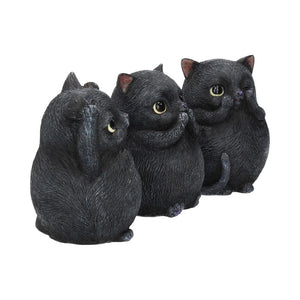 Three Wise Fat Cats 8.5cm