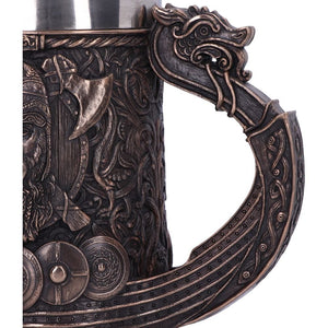 Bronze Drakkar Viking Tankard