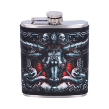 Load image into Gallery viewer, Baphomet Hip Flask 7oz
